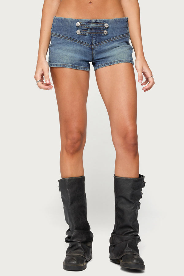 Jazzy Denim Naploeon Shorts view 2