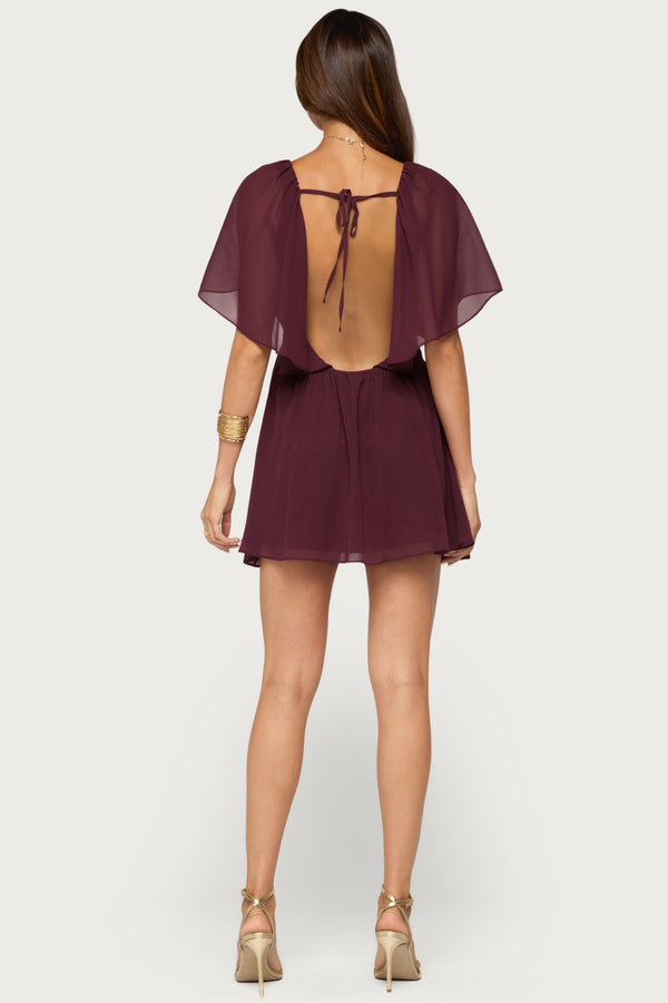 Rosalee Chiffon Babydoll Mini Dress view 2