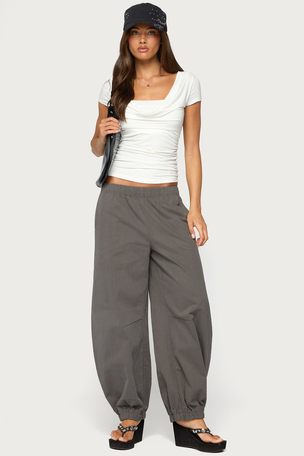 Hayli Cotton Parachute Pants view 1