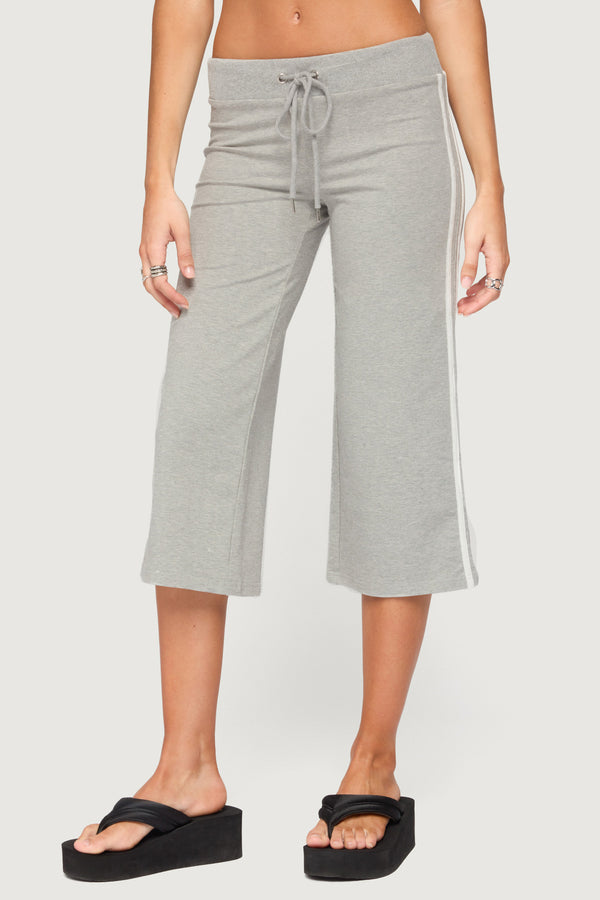 Zanele Side Stripe Capri Sweatpants view 2