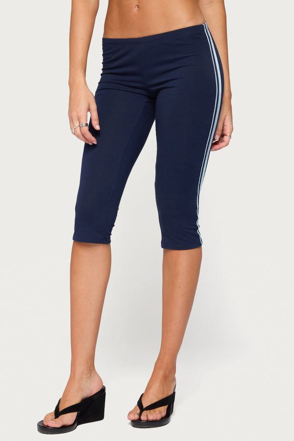 Danie Stripey Capri Leggings view 2