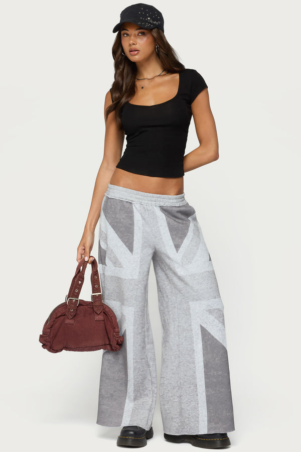 London Rush Wide Leg Sweatpants view 1