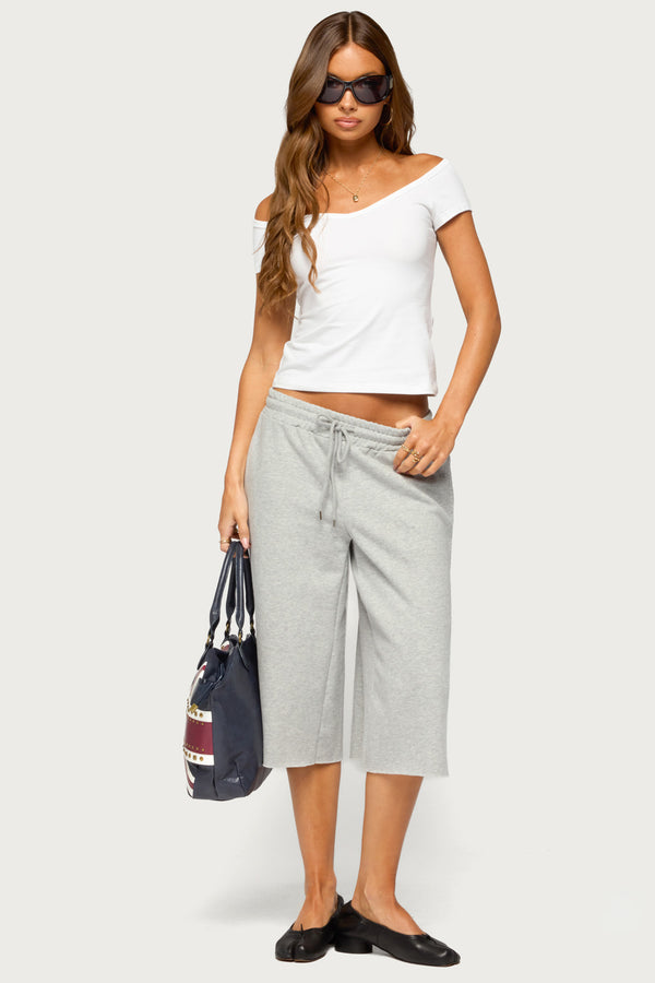 Calie Off Shoulder V Neck Top view 2