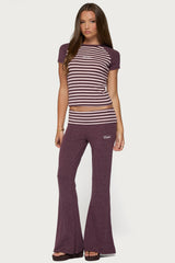 Stay Edikted Stripey Raglan T Shirt