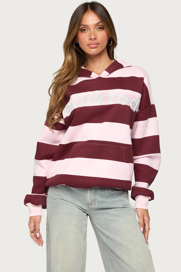 Edikted Striped Hoodie view 1
