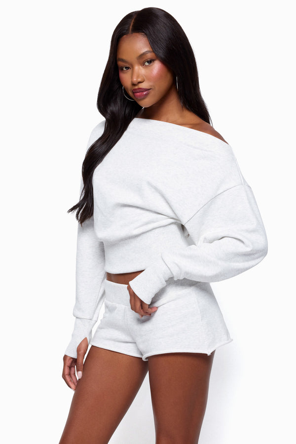 Hennie Off Shoulder Sweatshirt view 2