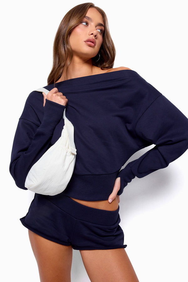 Hennie Off Shoulder Sweatshirt view 1