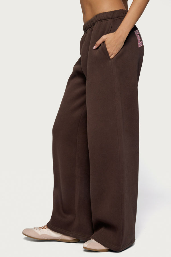 Edikted Glow Rhinestone Sweatpants view 2