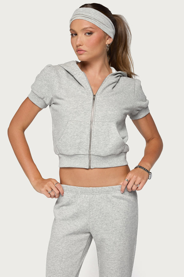 Rachel Short Sleeve Hooded Top view 2