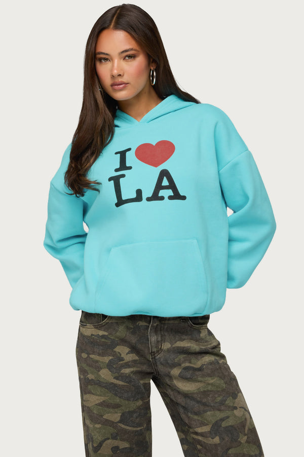 I Heart LA Hoodie view 2