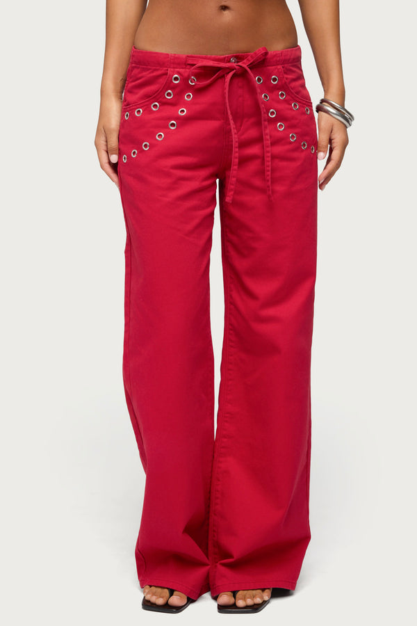 Kala Grommet Low Rise Baggy Jeans view 2