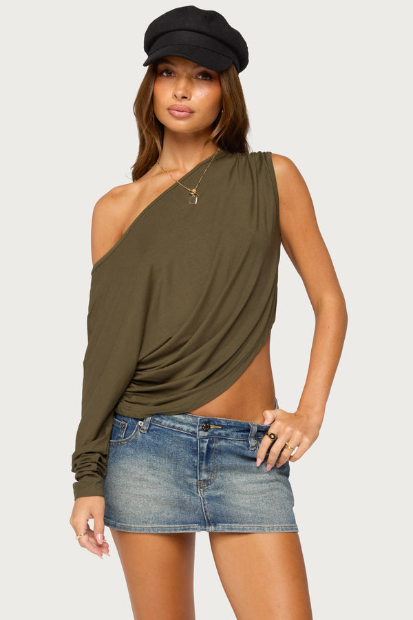 Kaily Off Shoulder Asymmetric Top view 1