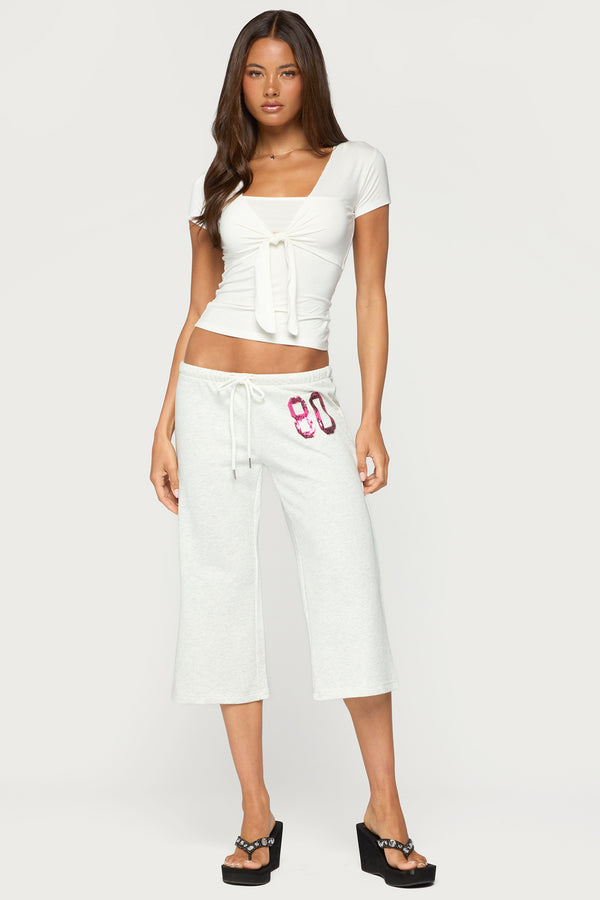 80 Sequin Capri Sweatpants view 2