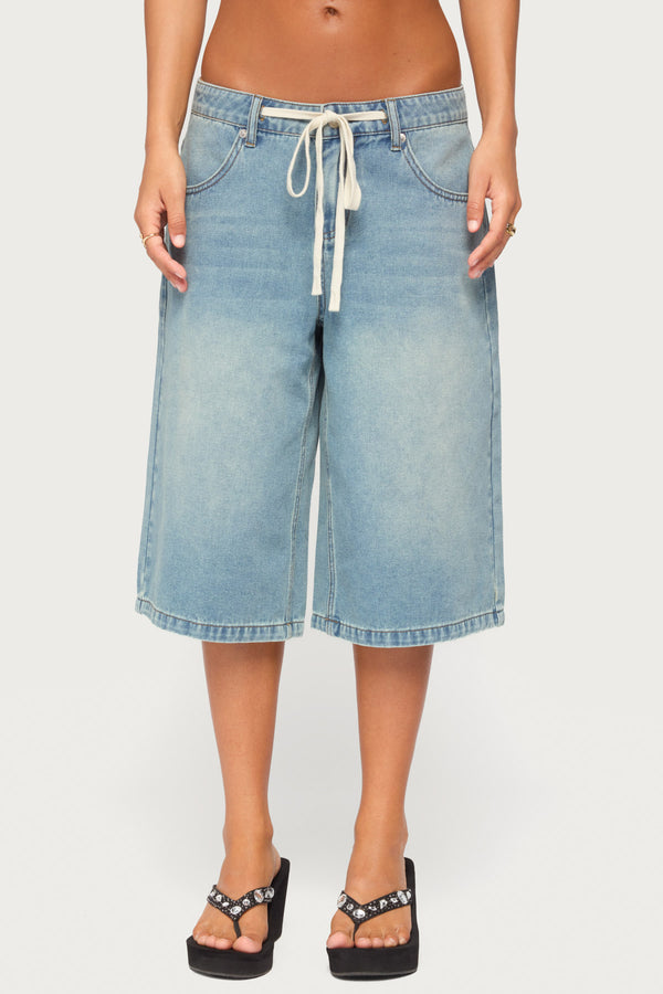 Jaci Denim Bermuda Shorts view 2