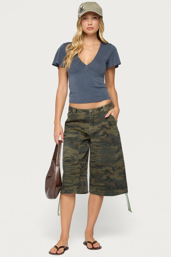 Naci Flutter V Neck Top view 2