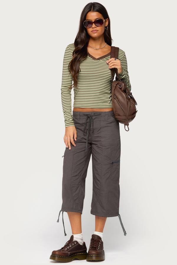 Yania Striped Long Sleeve Top view 2