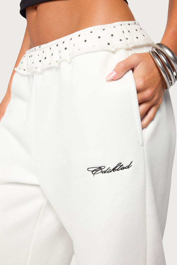 Deila Polka Dot Edikted Sweatpants view 2