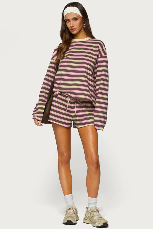 Blanchy Striped Long Sleeve Top view 2