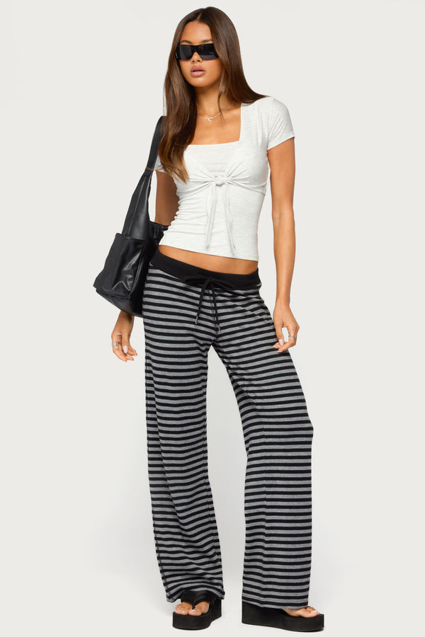 Tarla Striped Knit Pants view 1