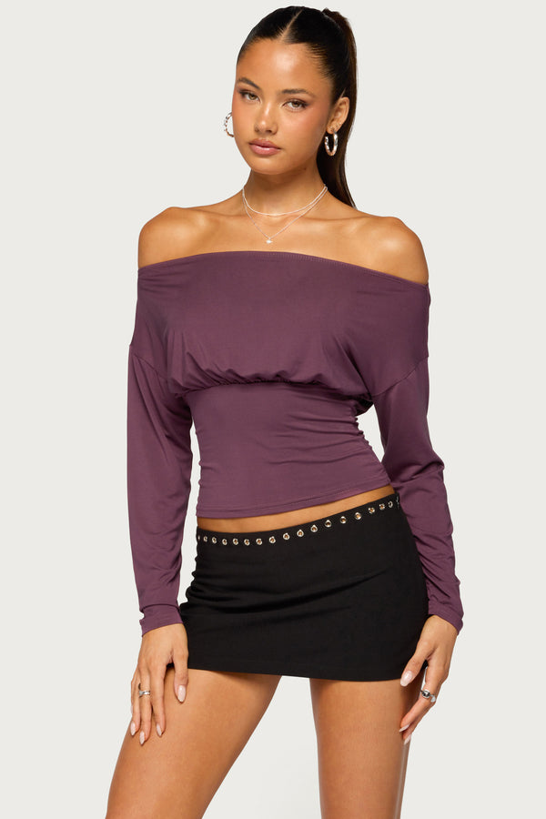 Jaze Off Shoulder Long Sleeve Top view 1