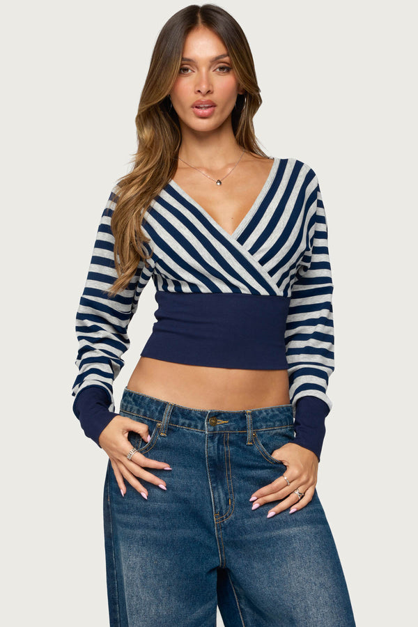 Keeva Striped Top view 1