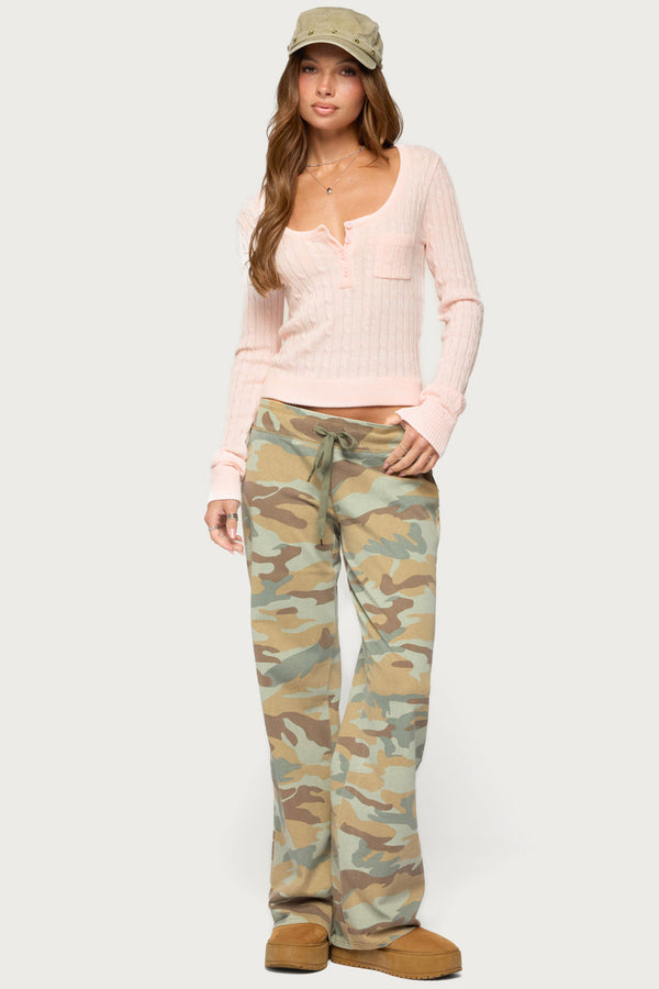 Kaile Cable Knit Top view 2