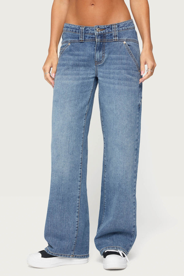 Faya Baggy Low Rise Jeans view 2
