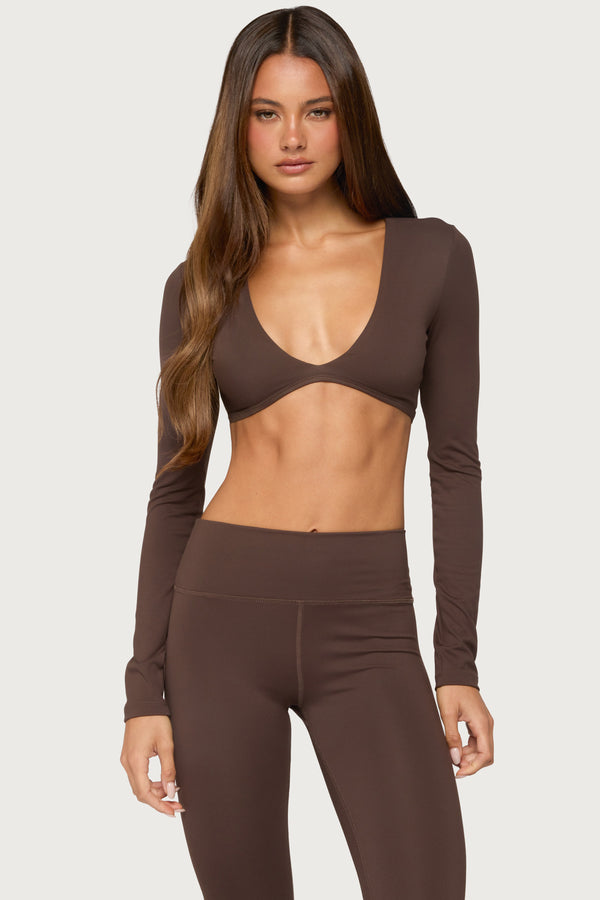 Faery Long Sleeve Crop Top view 2