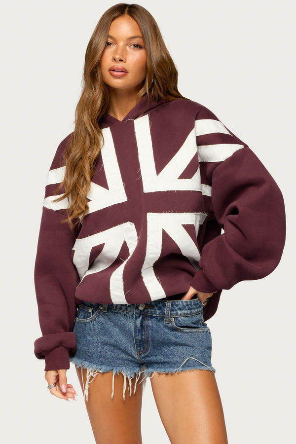 Union Jack Oversized Hoodie view 1