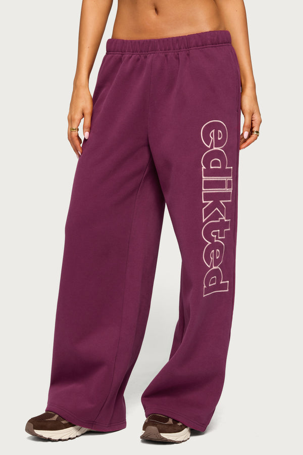 Living Edikted Wide Leg Sweatpants view 2