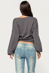 Kyree Two Piece Knit Wrap Top