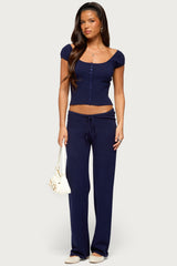 Alkira Knit Straight Leg Pants