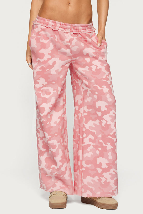 Adelyn Camo Wide Leg Sweatpants view 2
