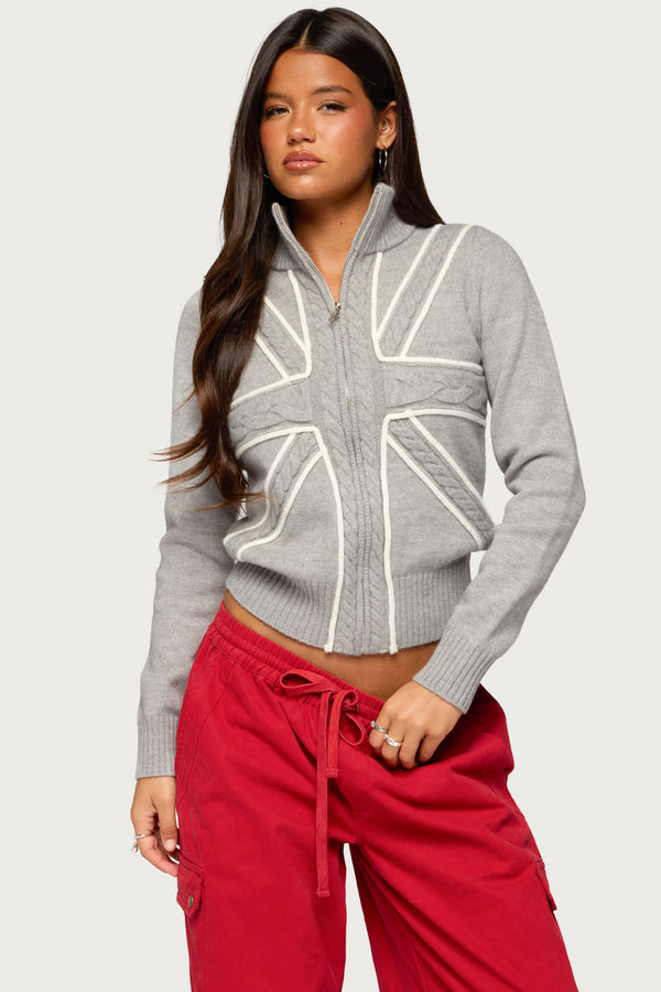 Karsyn UK Braided Knit Cardigan view 1