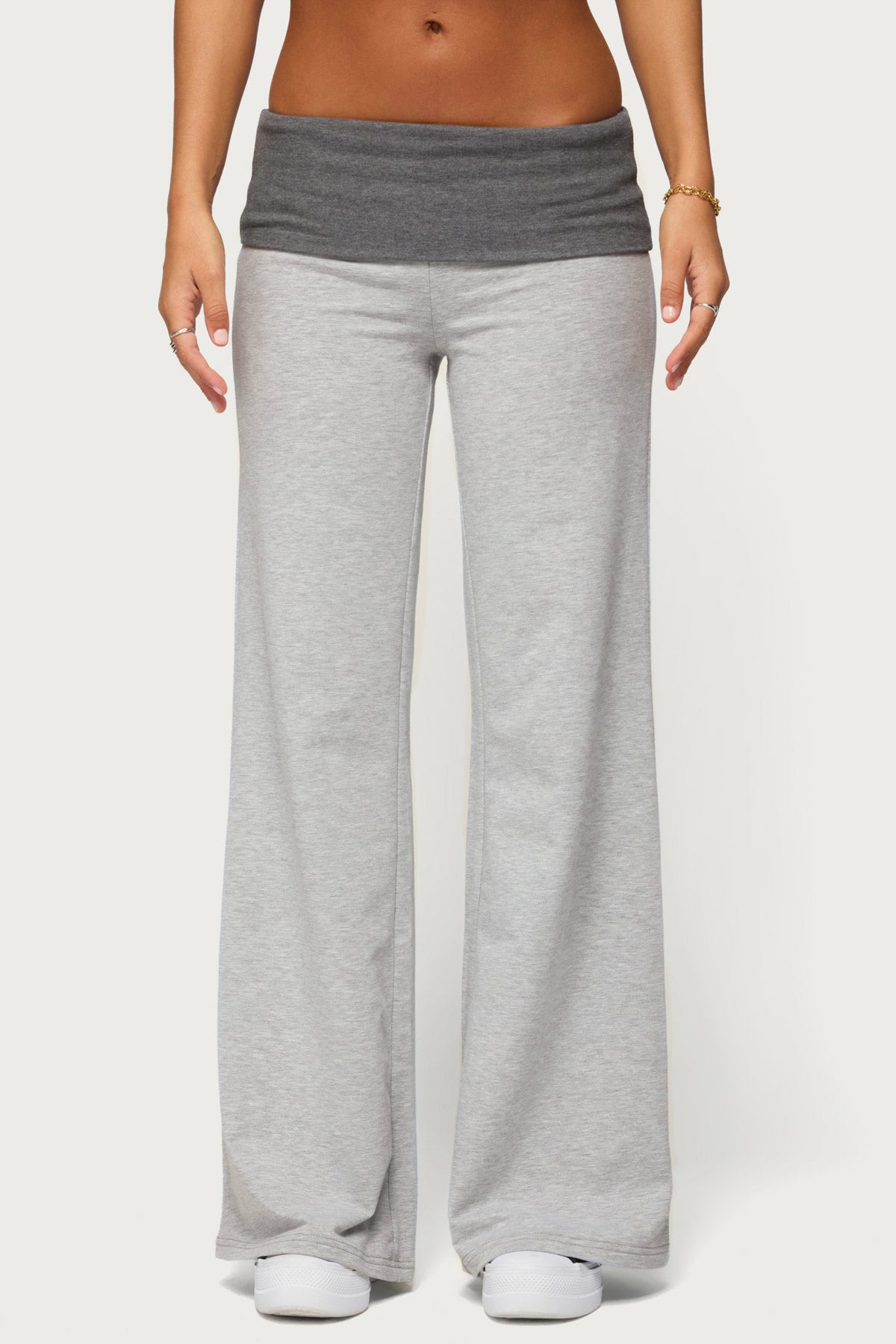 Sunnie Contrast Foldover Pants