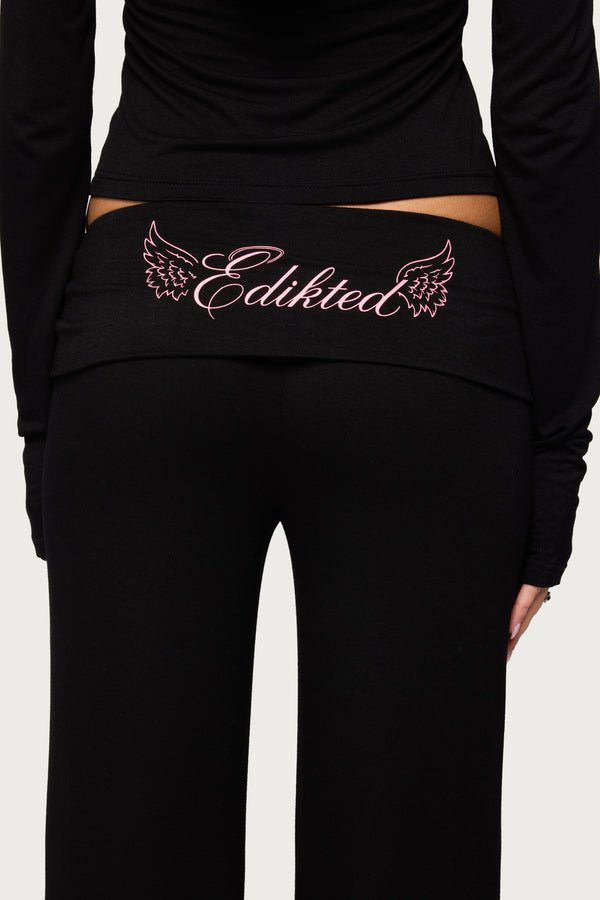 Fully Edikted Angel Foldover Pants view 2