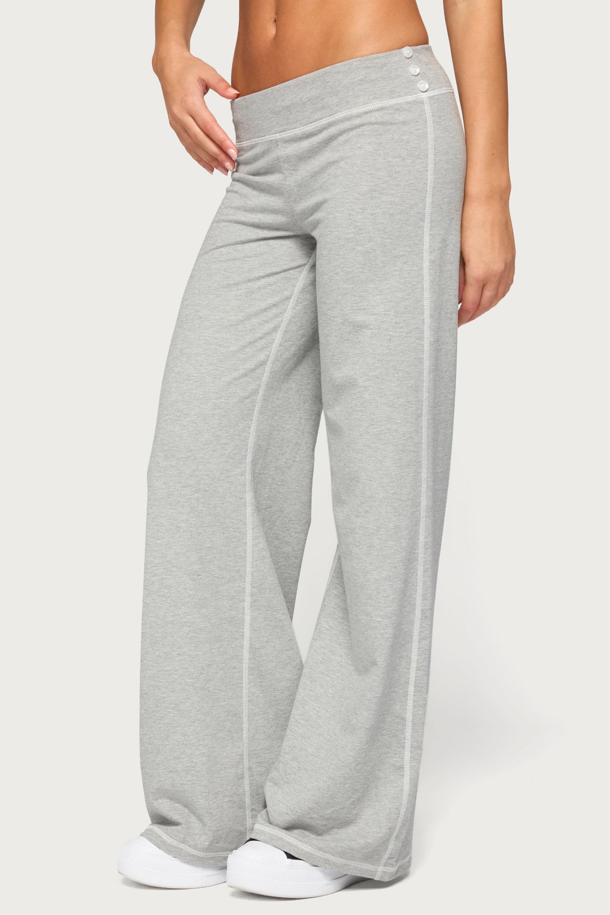 Kathrin Contrast Stitched Flared Pants