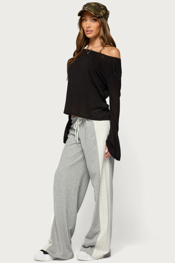 Faylinn Low Rise Side Stripe Sweatpants view 1