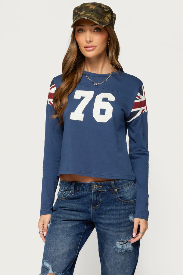 76 UK Long Sleeve T Shirt view 1