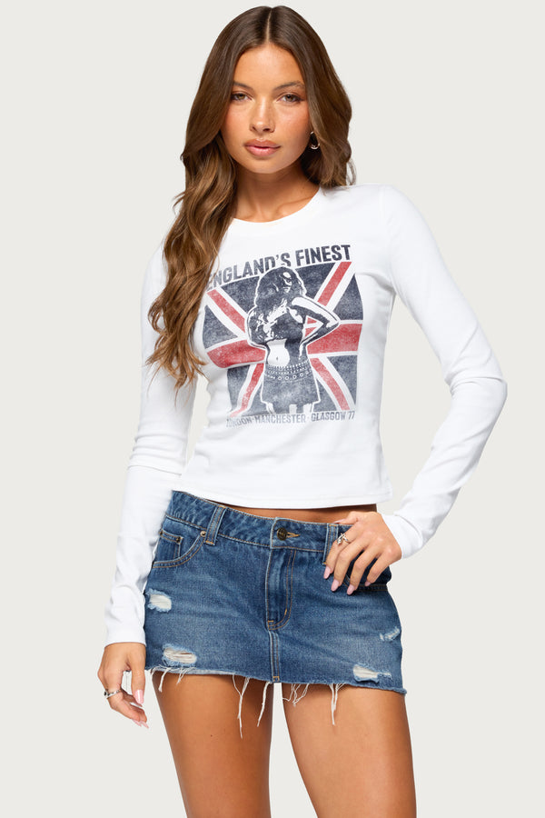 England's Finest Long Sleeve Graphic Top view 1