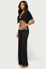 Tolly Beaded  Straight Leg Pants