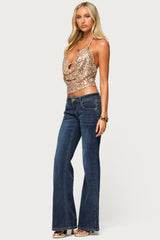 Girla Low Rise Wide Leg Jeans