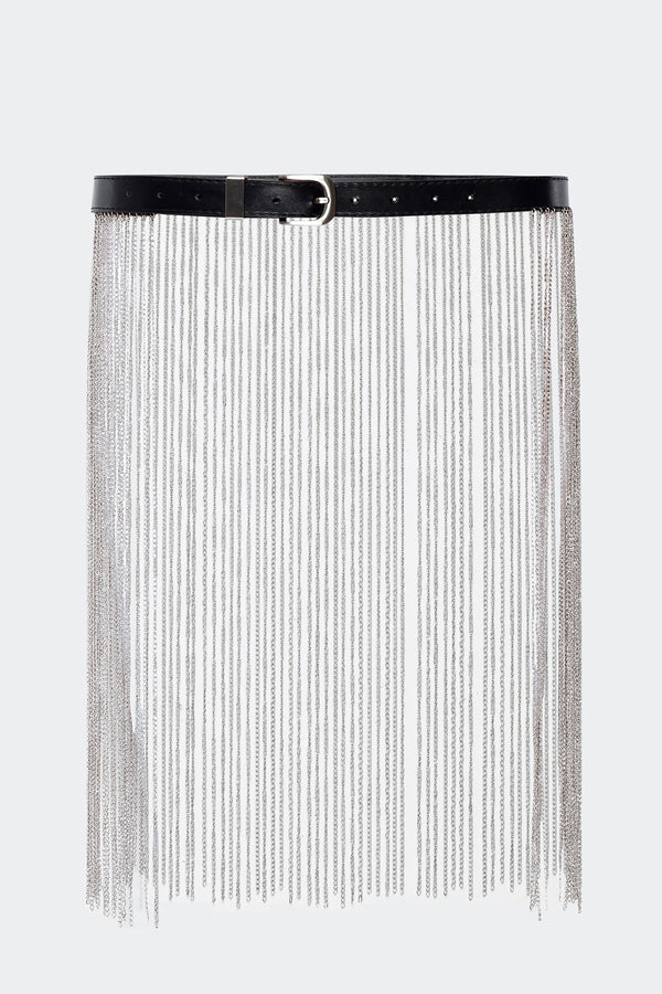 Festival Chain Faux Leather Belt view 2