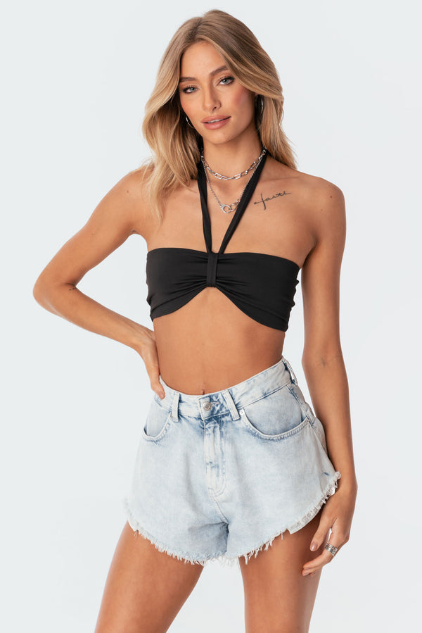 Kai Adjustable Strapless Crop Top view 2