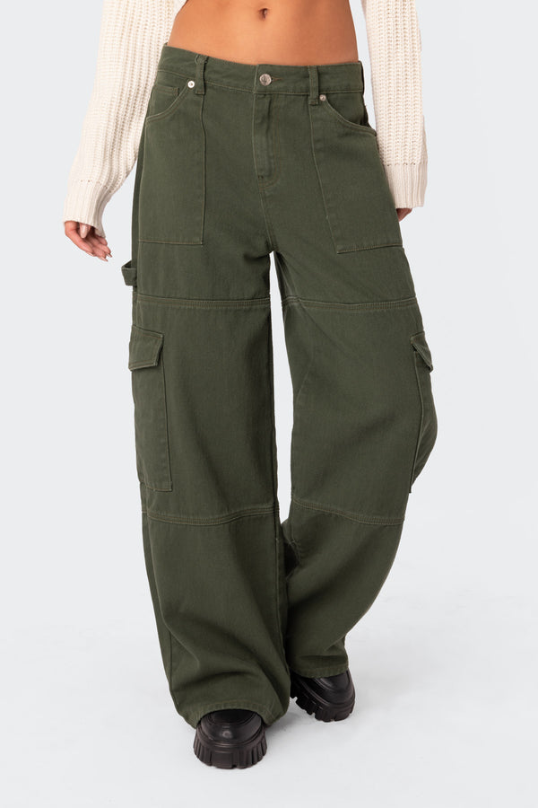 Ember Denim Cargo Pants view 2
