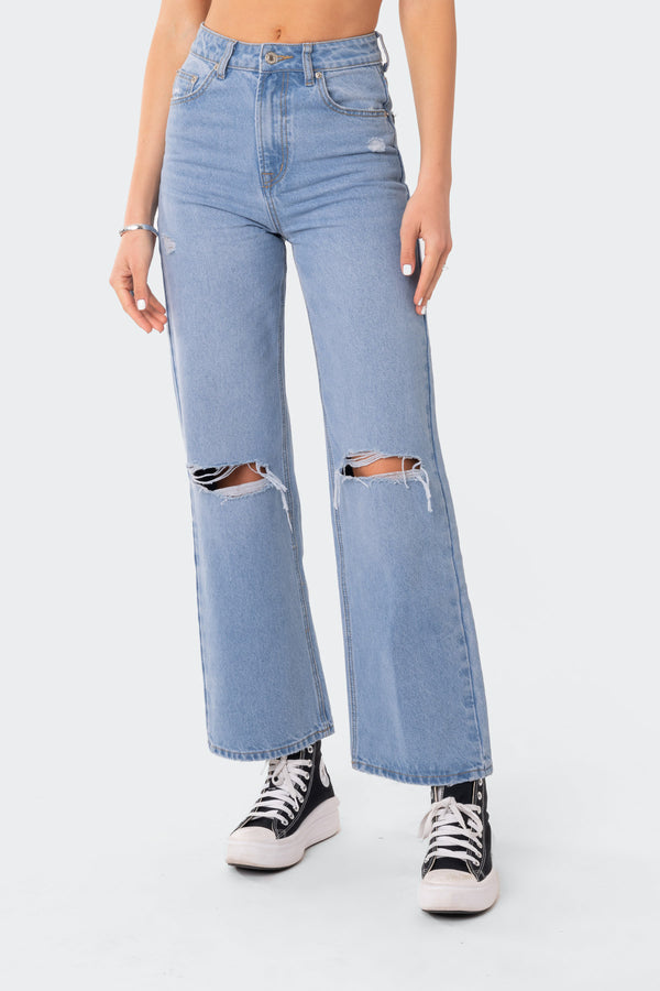 Lori High-Rise Wide Leg Jeans view 2