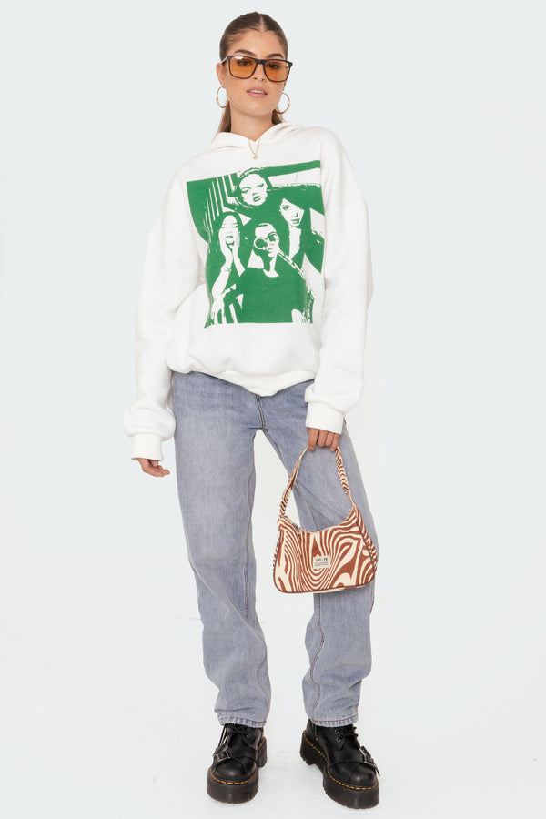 Mono Print Hoodie view 1