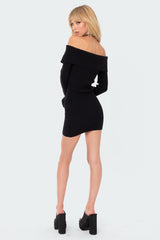 Emma Foldover Knitted Dress