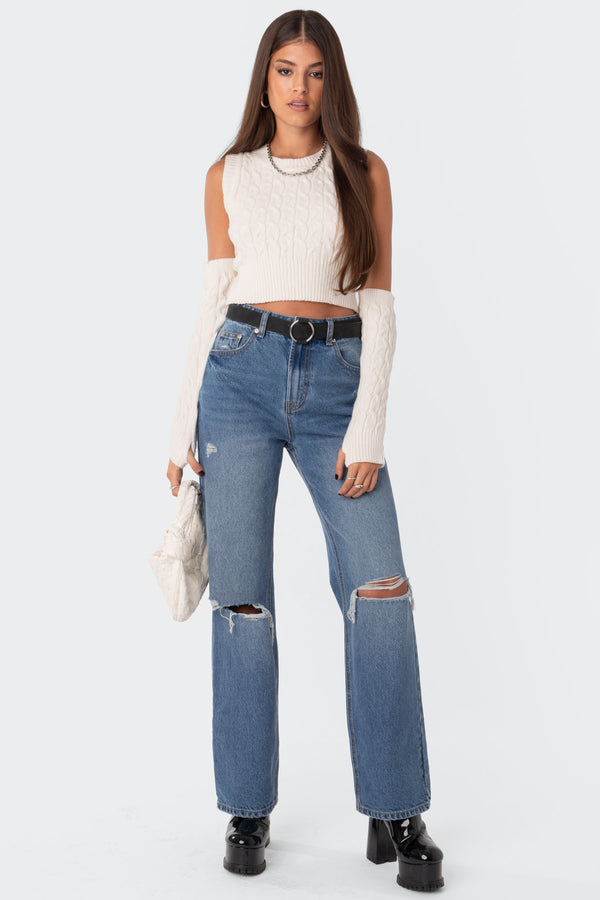 Lori High-Rise Wide Leg Jeans view 1