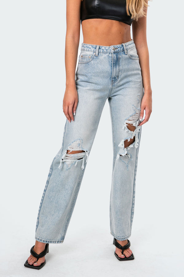 Wide Or Die Ripped Jeans view 1
